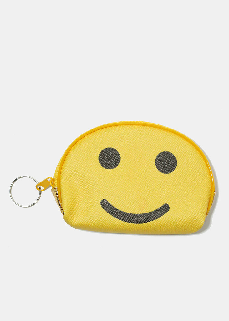 Smiley Coin Purse Keychain Yellow ACCESSORIES - Shop Miss A