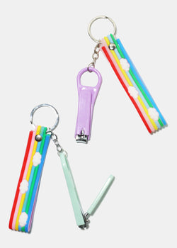Rainbow Nail Clipper Keychain  COSMETICS - Shop Miss A