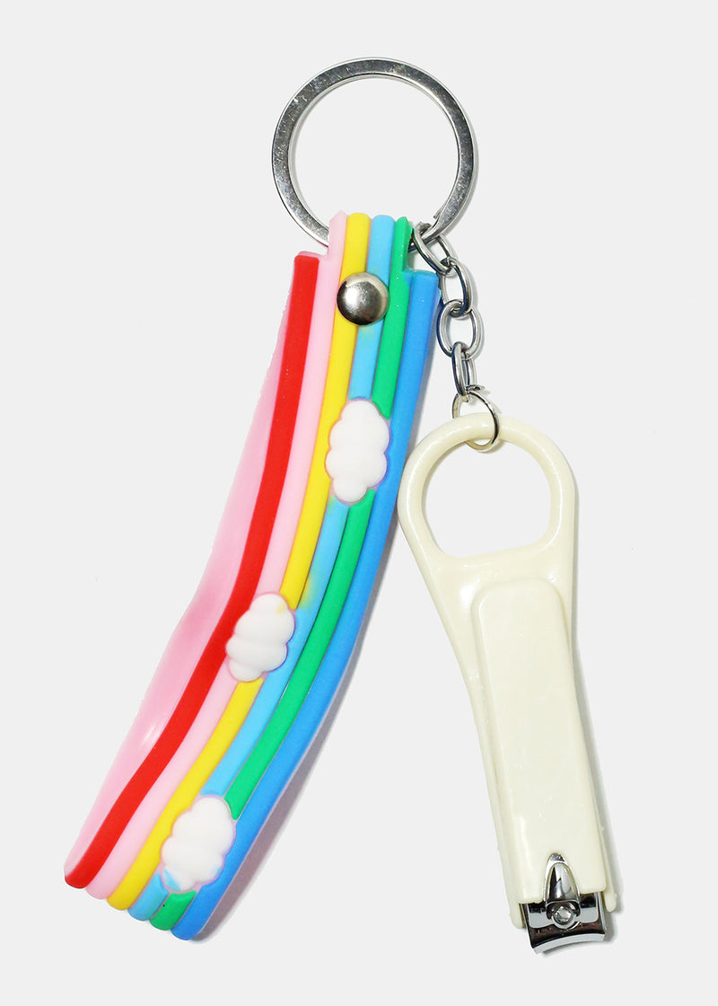Rainbow Nail Clipper Keychain Light Cream COSMETICS - Shop Miss A