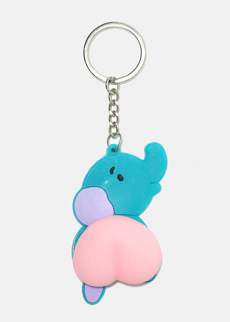 Squishy Animal Keychain Elephant ACCESSORIES - Shop Miss A