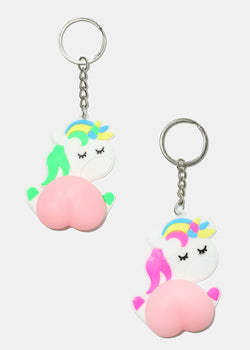 Unicorn Squishy Peach Keychain  ACCESSORIES - Shop Miss A