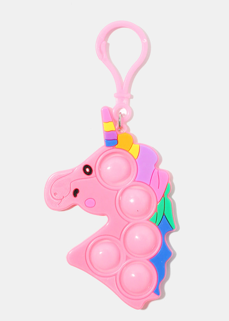 Unicorn Push Pop Keychain Pink ACCESSORIES - Shop Miss A