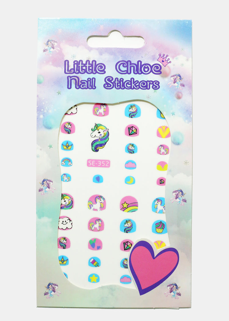 Unicorn Nail Art Sticker Sheet Style #3 NAILS - Shop Miss A