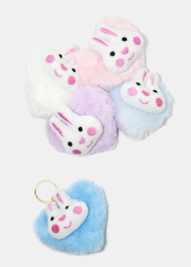 Fuzzy Bunny Keychain  ACCESSORIES - Shop Miss A