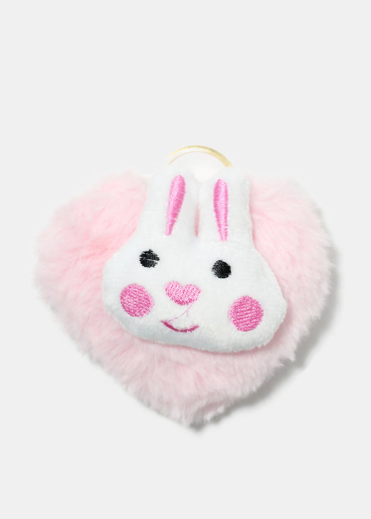 Fuzzy Bunny Keychain Pink ACCESSORIES - Shop Miss A