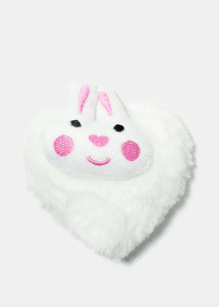 Fuzzy Bunny Keychain White ACCESSORIES - Shop Miss A
