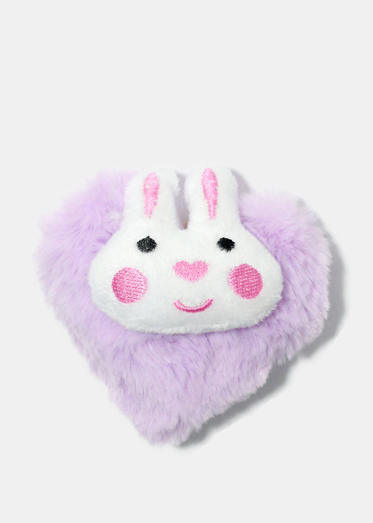 Fuzzy Bunny Keychain Purple ACCESSORIES - Shop Miss A