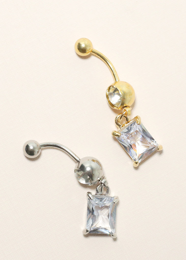Cubic Stone Belly Ring  JEWELRY - Shop Miss A
