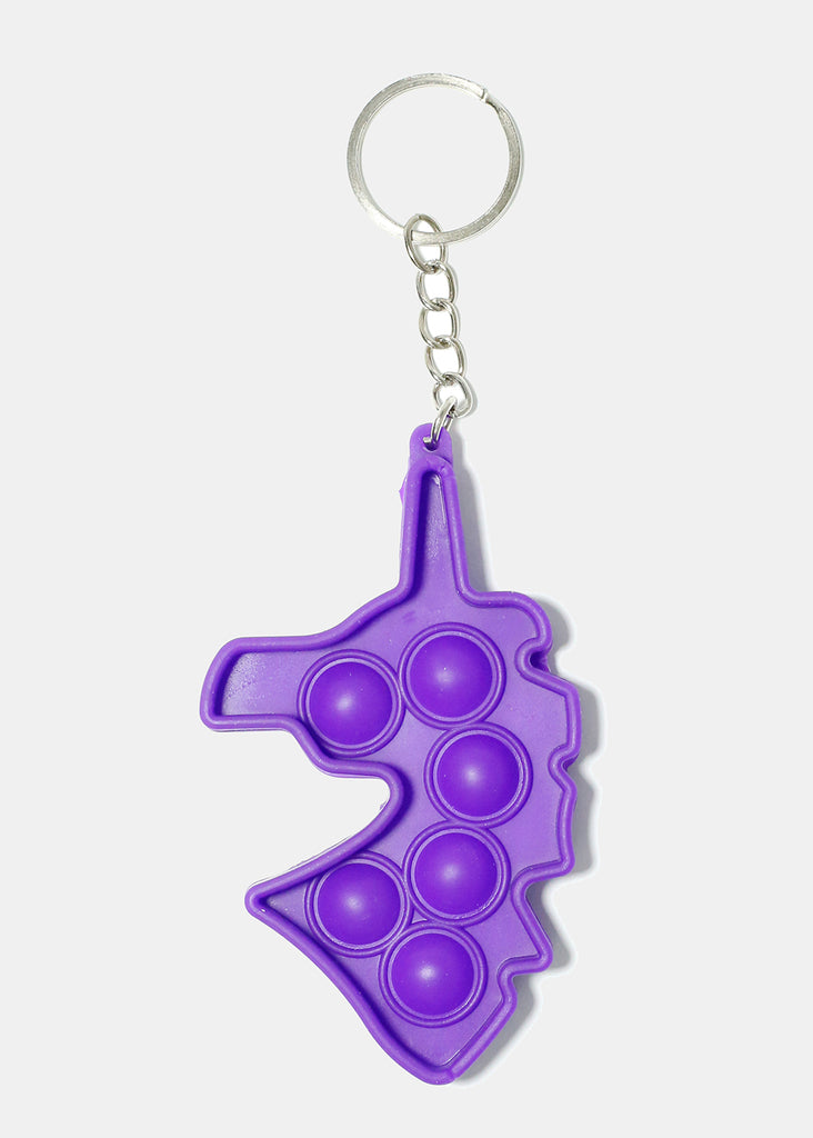 Unicorn Push Pop Keychain Purple ACCESSORIES - Shop Miss A