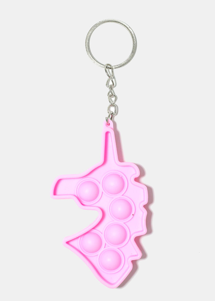 Unicorn Push Pop Keychain Pink ACCESSORIES - Shop Miss A