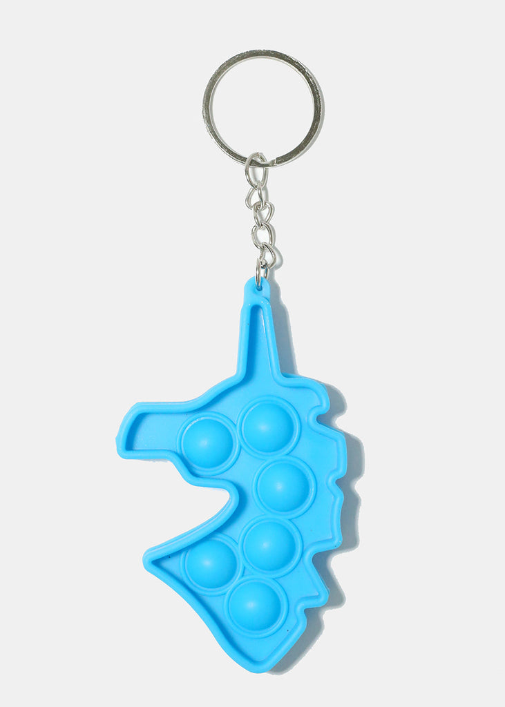 Unicorn Push Pop Keychain Blue ACCESSORIES - Shop Miss A