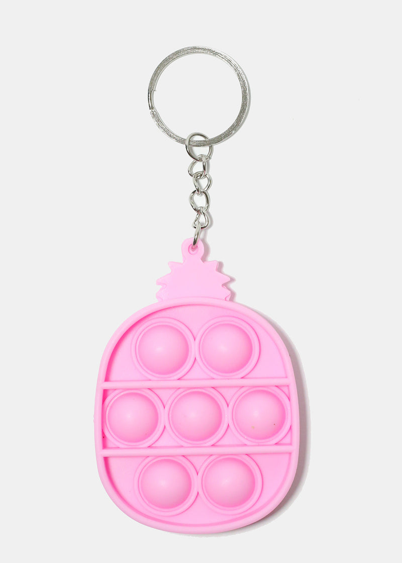 Pineapple Push Pop Keychain Pink ACCESSORIES - Shop Miss A