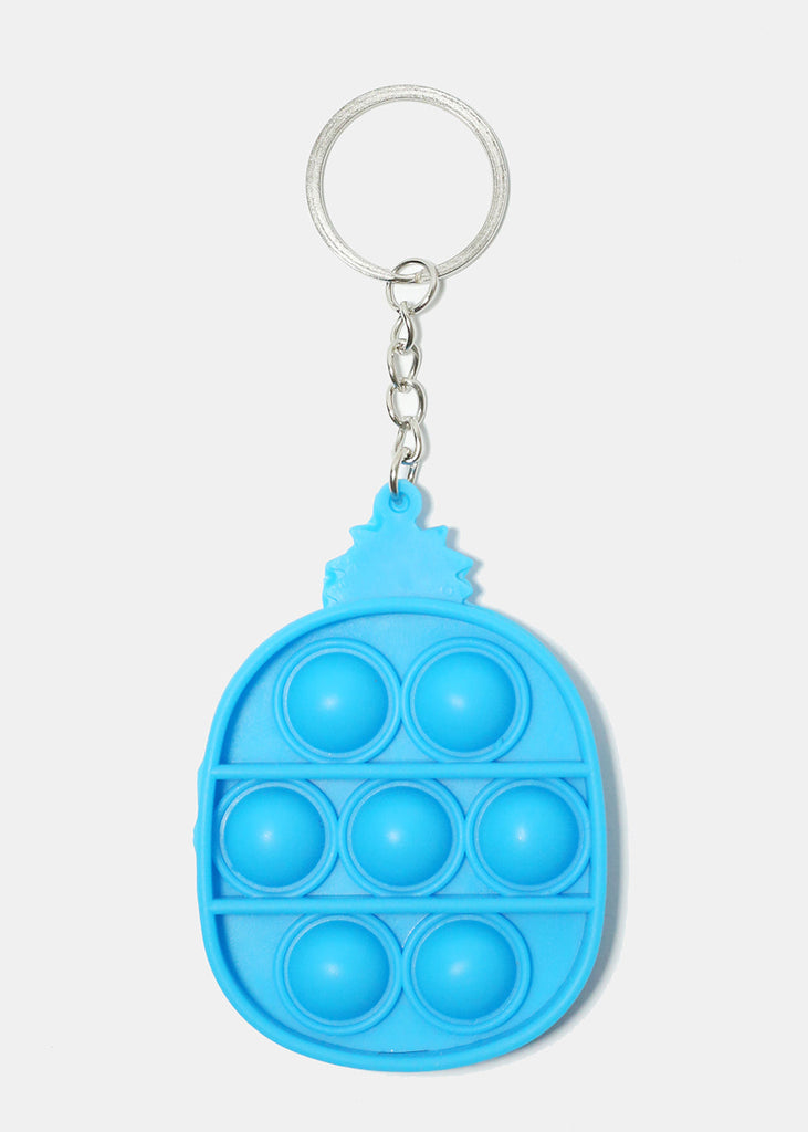 Pineapple Push Pop Keychain Blue ACCESSORIES - Shop Miss A