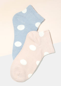Polka Dot Print Ankle Socks  ACCESSORIES - Shop Miss A