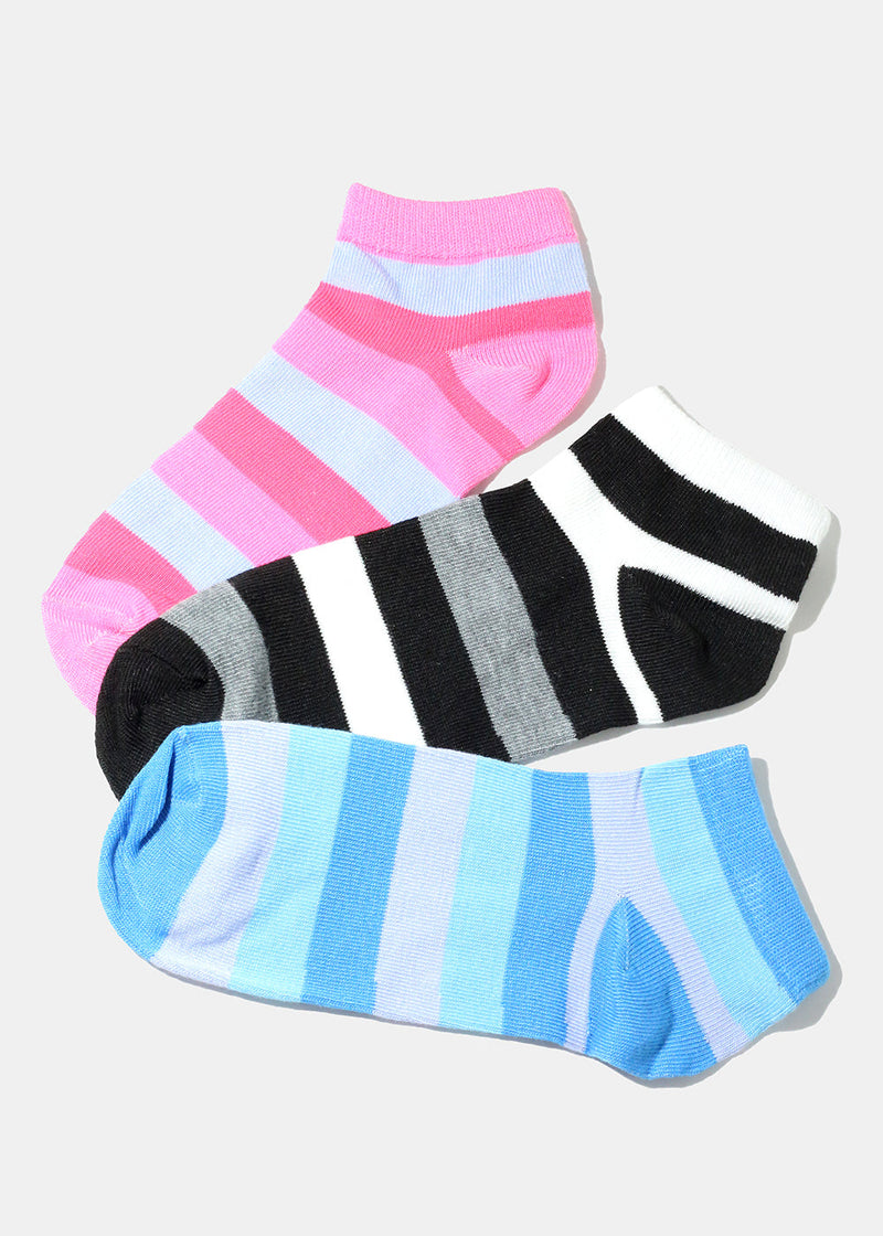 Striped Low Cut Ankle  Socks  ACCESSORIES - Shop Miss A
