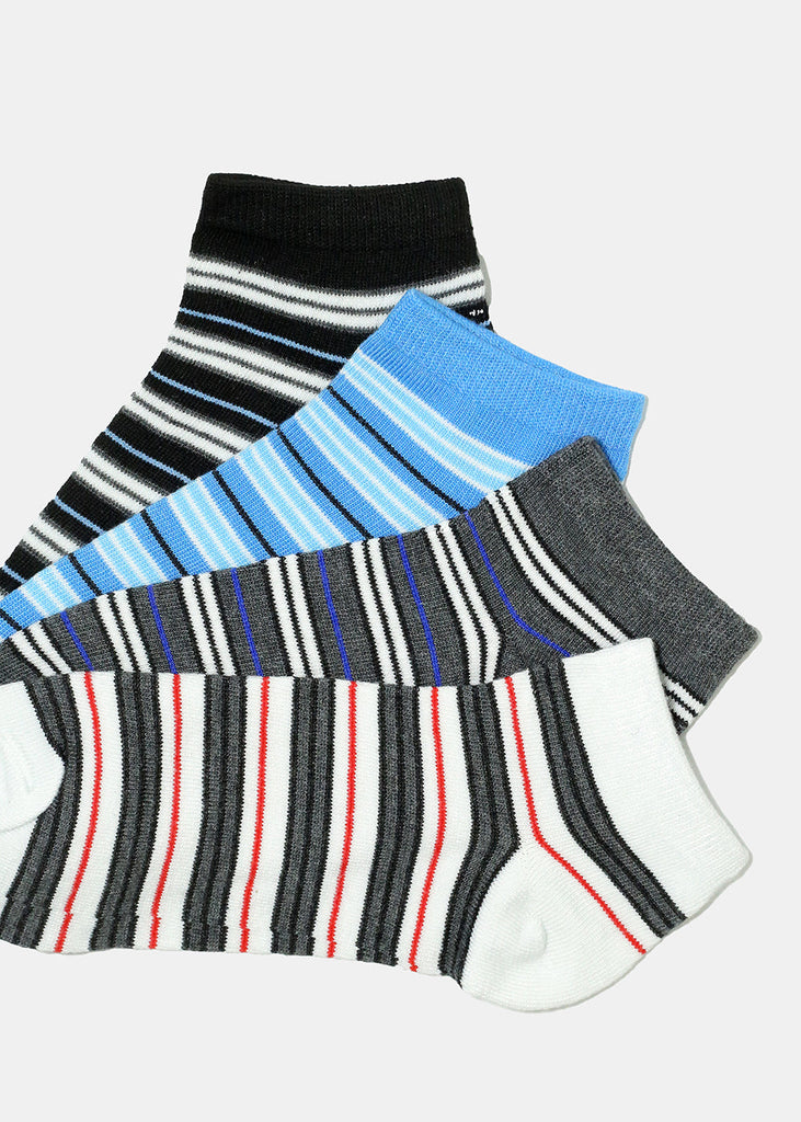 Dark Striped Low Cut Socks  ACCESSORIES - Shop Miss A
