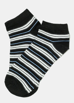 Dark Striped Low Cut Socks Black ACCESSORIES - Shop Miss A