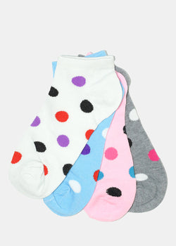 Polka Dot Print Low Cut Socks  ACCESSORIES - Shop Miss A