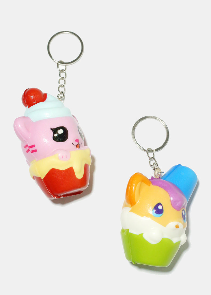 Cute Animal in Cone Squishy Keychain  ACCESSORIES - Shop Miss A