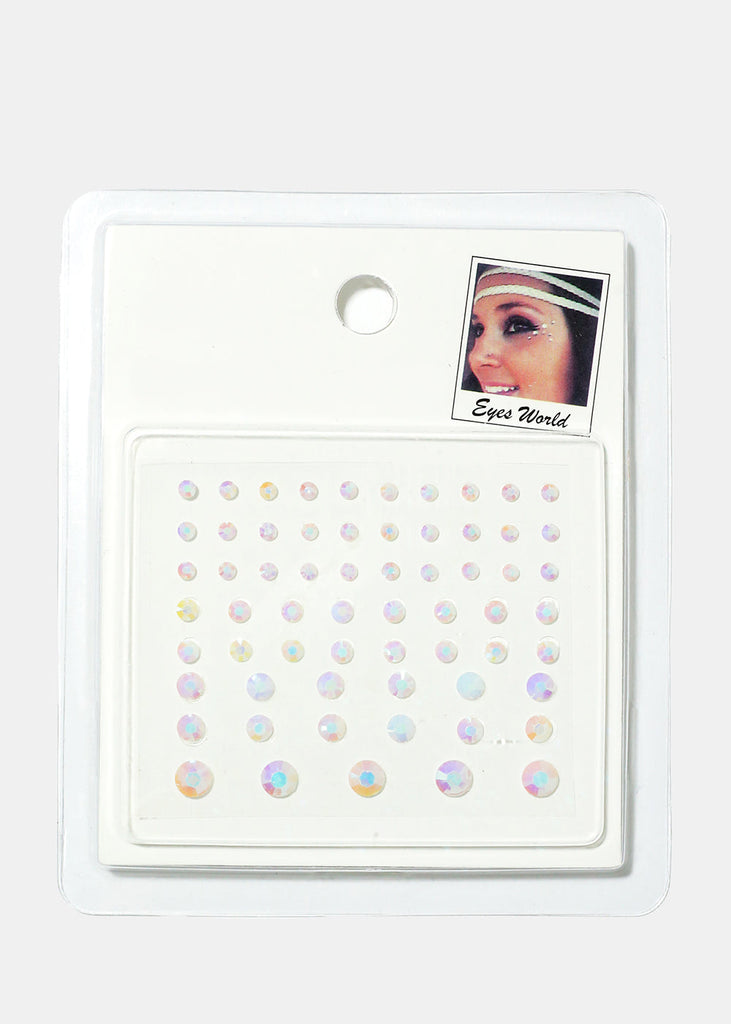 Face Round Gem Stickers Multi ACCESSORIES - Shop Miss A