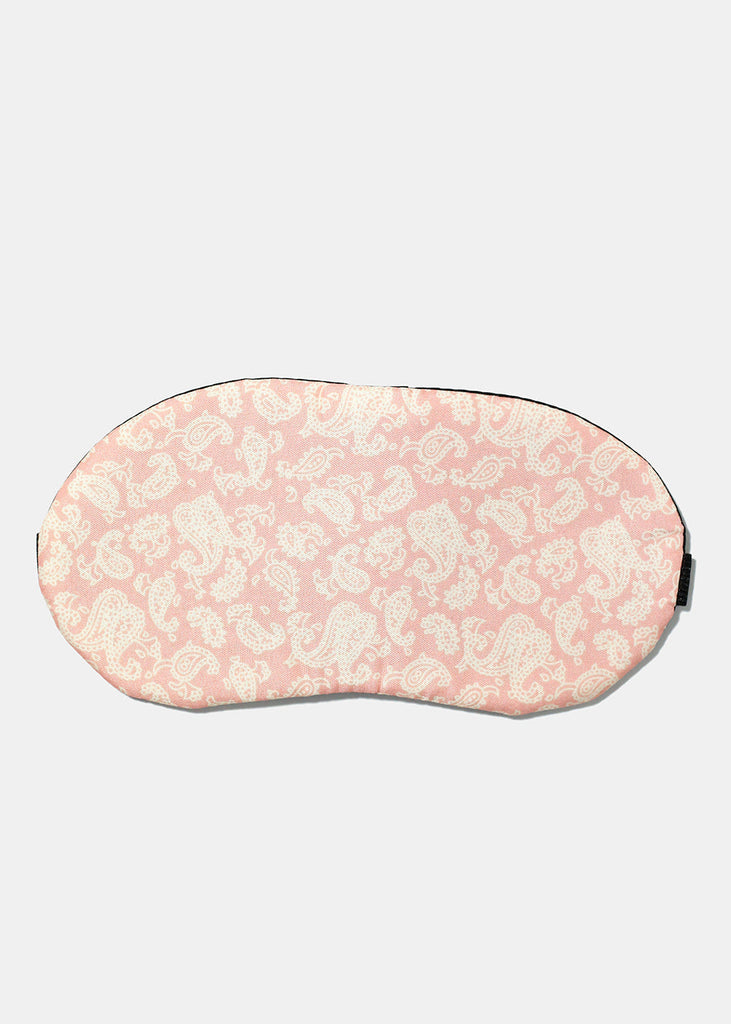 Paisley Print Sleep Mask Pink ACCESSORIES - Shop Miss A