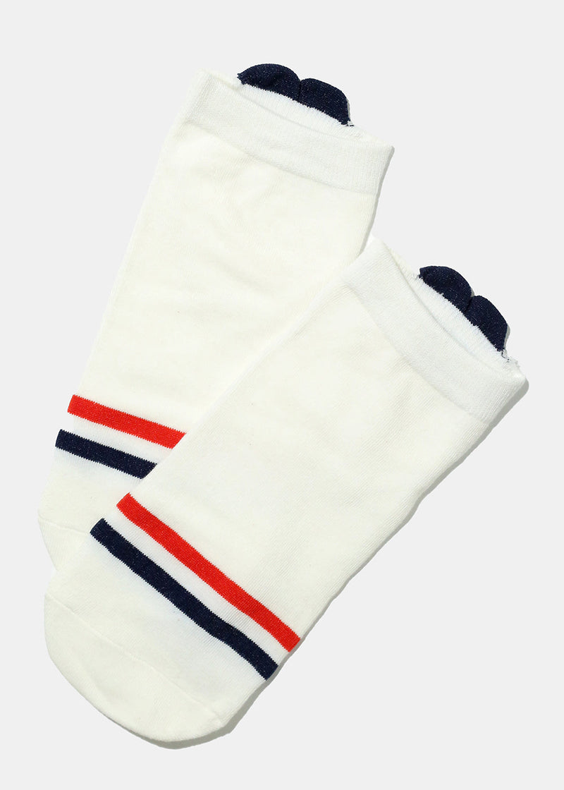 Multi Design Low Cut Socks Double stripes ACCESSORIES - Shop Miss A