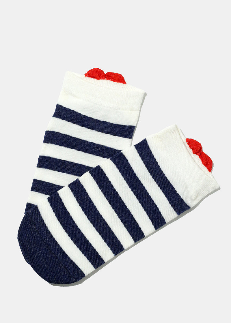 Multi Design Low Cut Socks Stripes ACCESSORIES - Shop Miss A