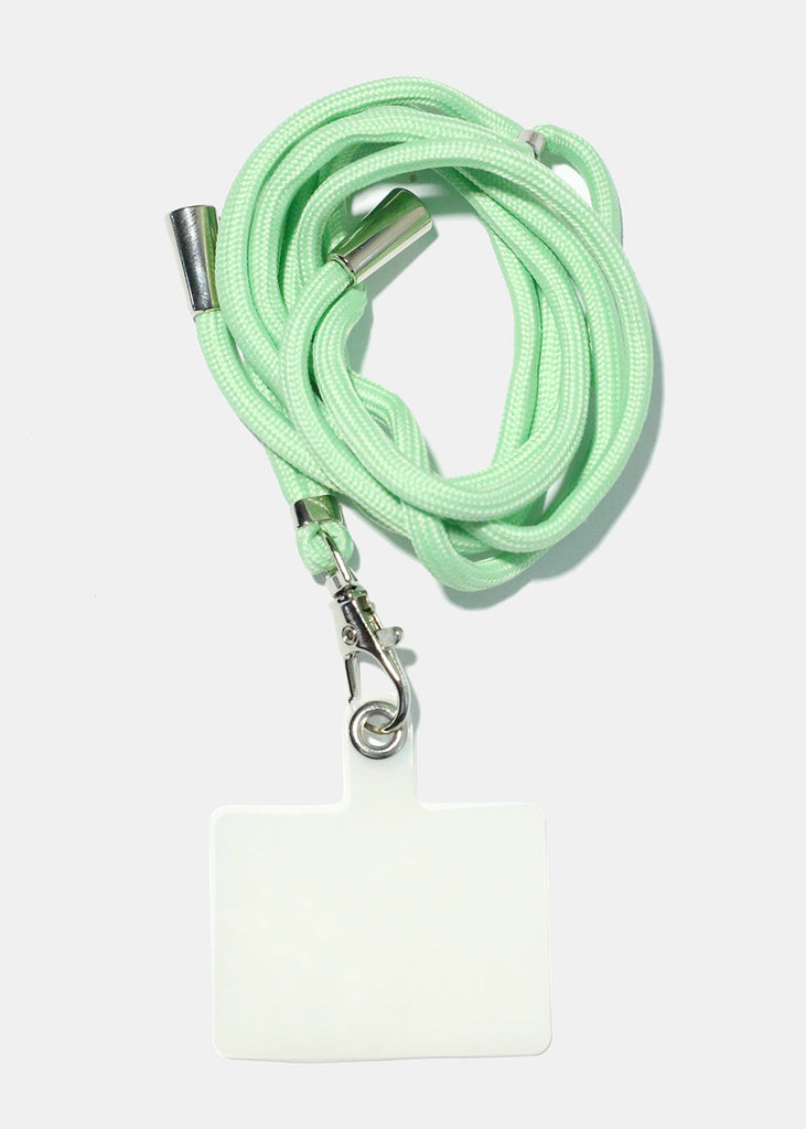 Phone Lanyard Necklace Light green ACCESSORIES - Shop Miss A