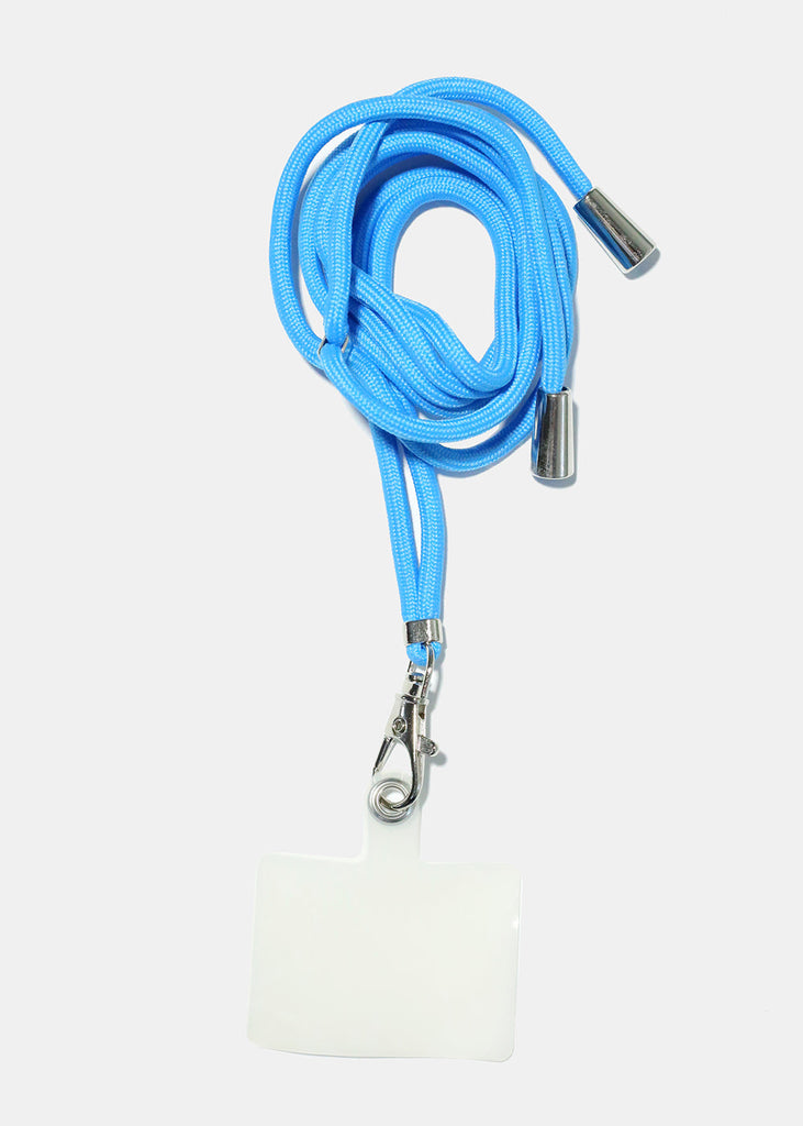 Phone Lanyard Necklace Blue ACCESSORIES - Shop Miss A