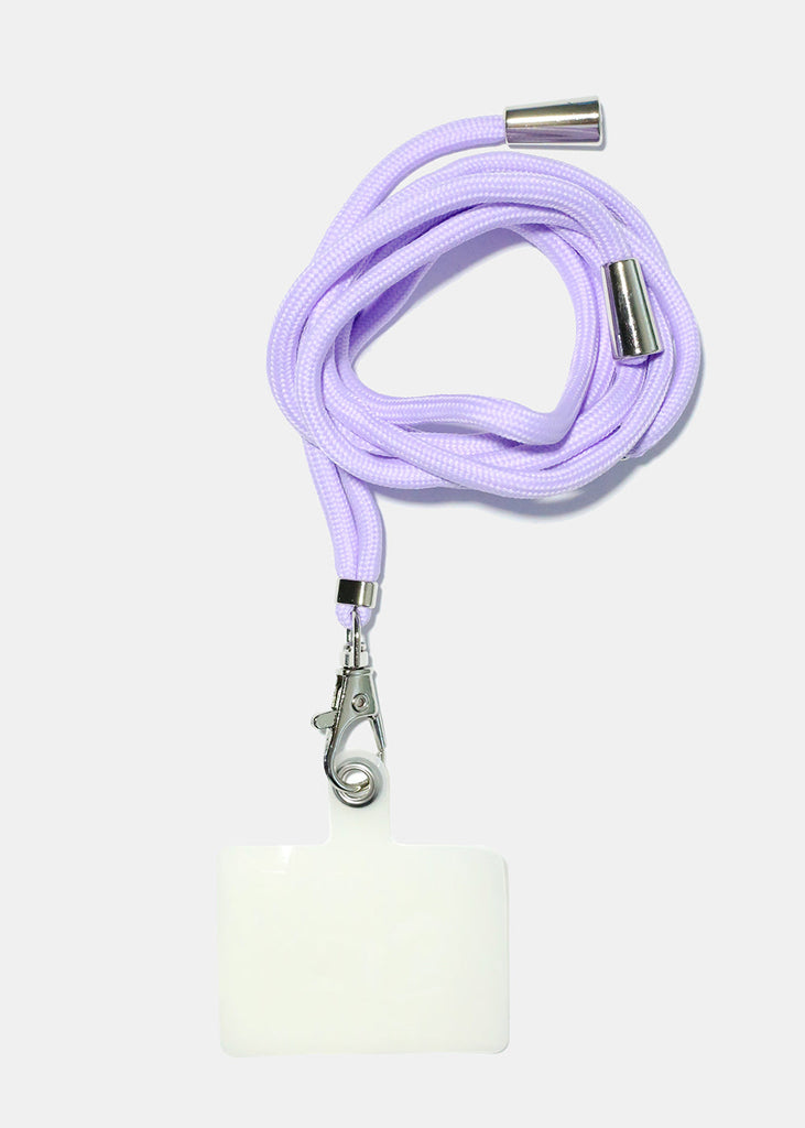 Phone Lanyard Necklace Purple ACCESSORIES - Shop Miss A