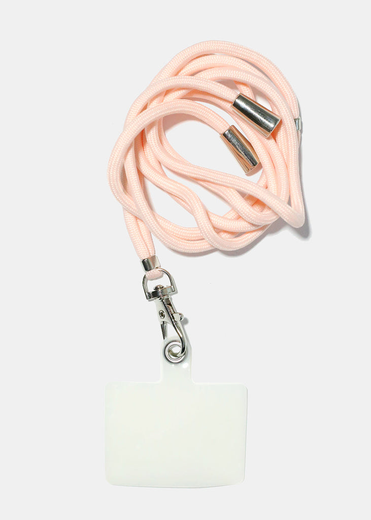 Phone Lanyard Necklace Pink ACCESSORIES - Shop Miss A