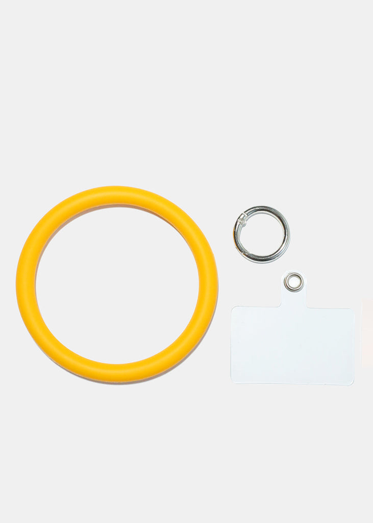 Phone Holder Bracelet Keychain Yellow ACCESSORIES - Shop Miss A
