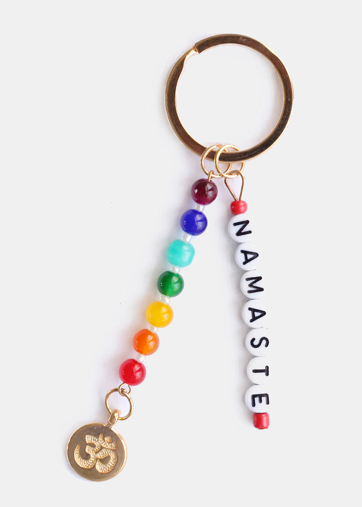 Namaste Bead Keychain Gold ACCESSORIES - Shop Miss A