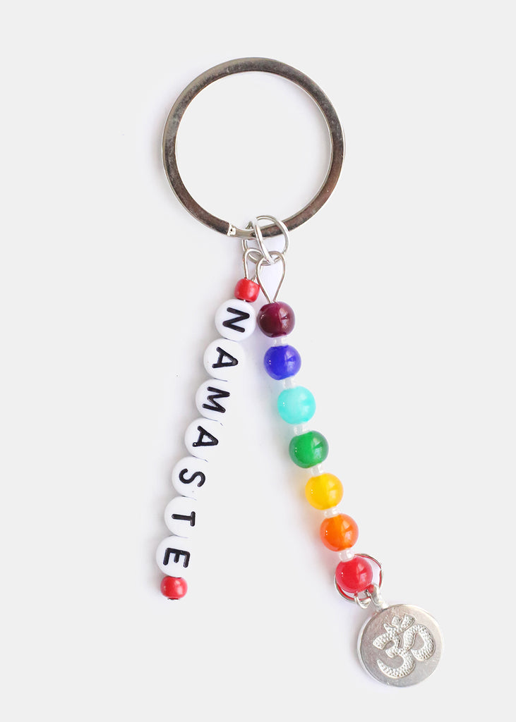 Namaste Bead Keychain Silver ACCESSORIES - Shop Miss A