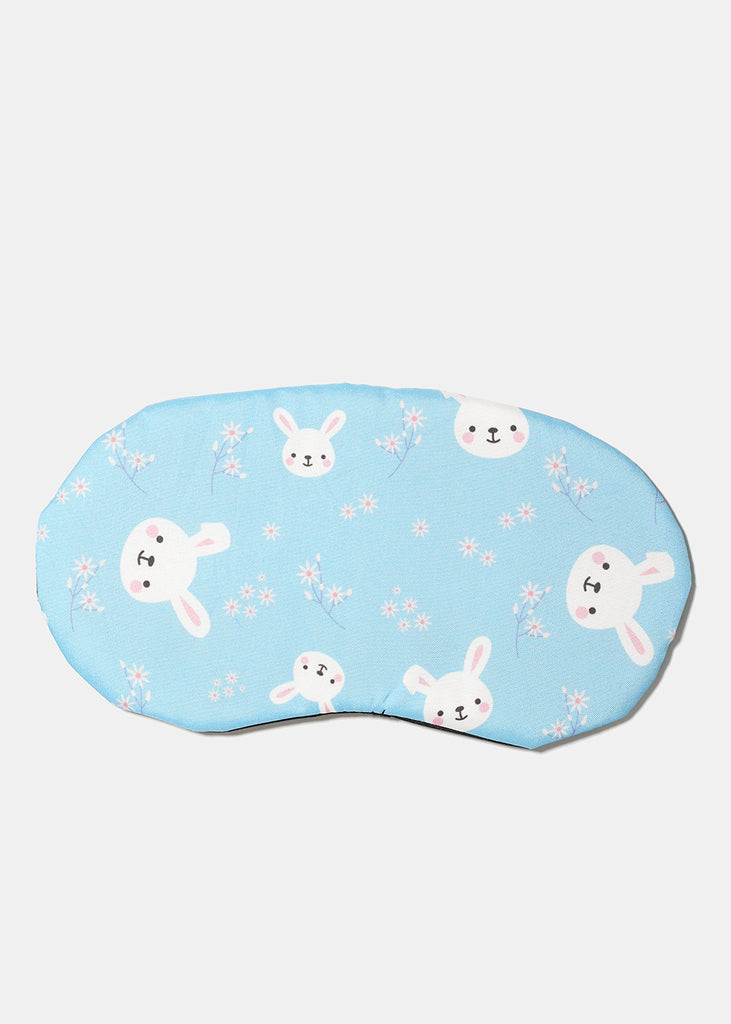 Bunny Print Sleep Mask Blue ACCESSORIES - Shop Miss A