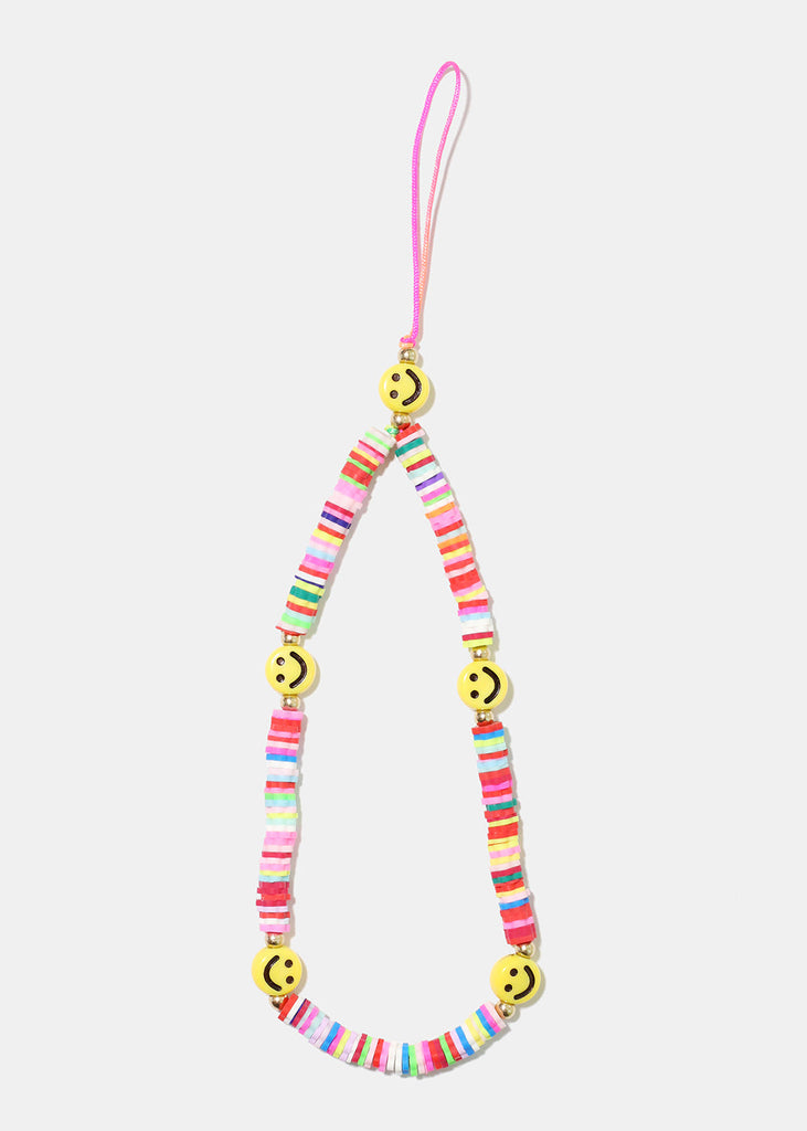 Smiley Face Phone Strap Wristlet Style 2 ACCESSORIES - Shop Miss A