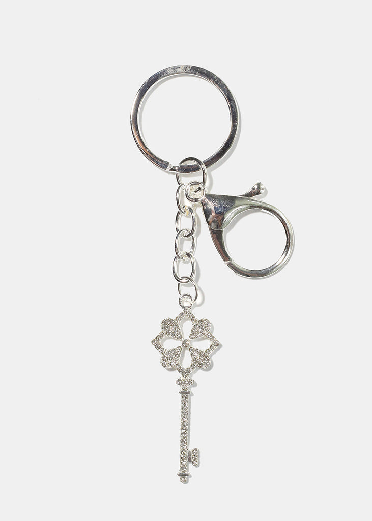 Key Shaped Keychain Silver ACCESSORIES - Shop Miss A