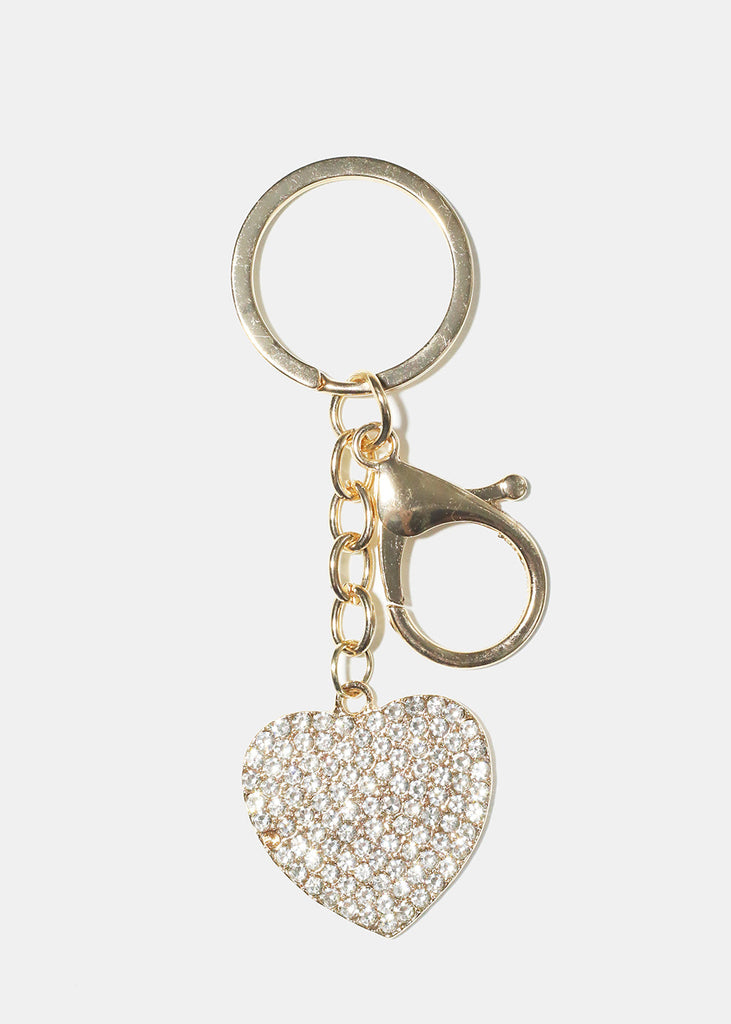 Heart Keychain Gold ACCESSORIES - Shop Miss A