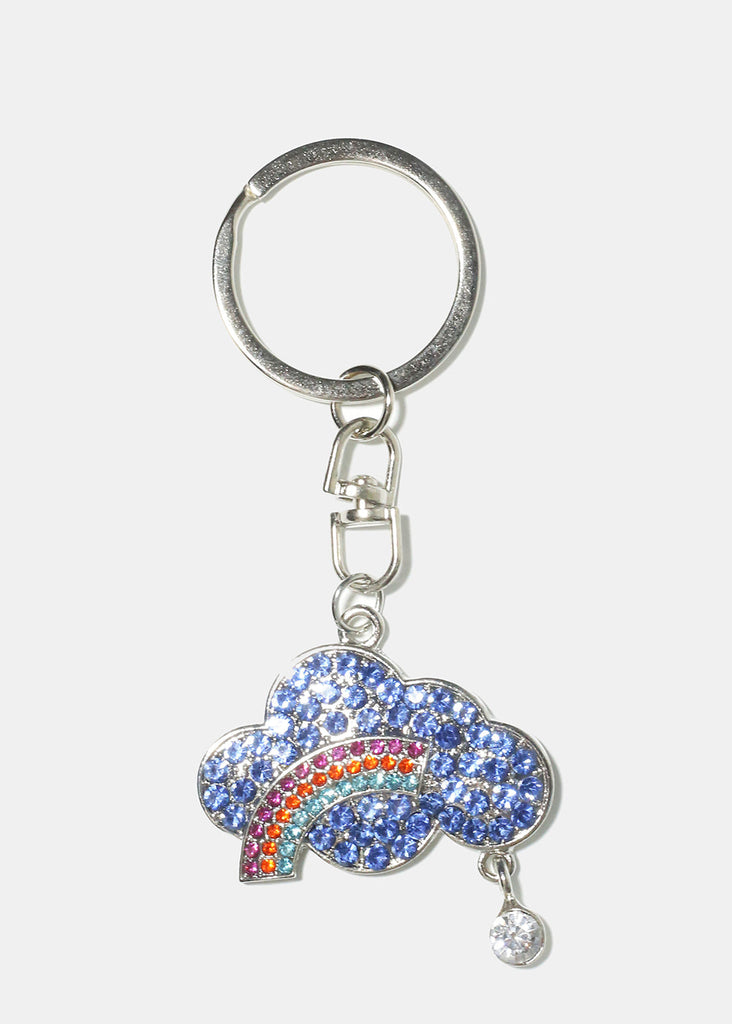 Cloud Rainbow Keychain Silver ACCESSORIES - Shop Miss A