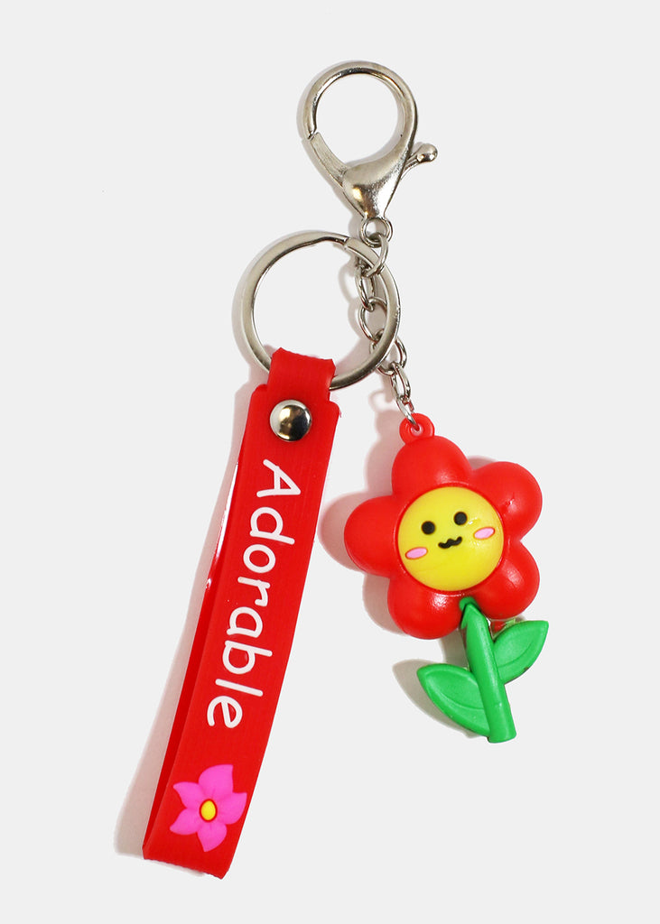 Spring Flower Keychain Red ACCESSORIES - Shop Miss A