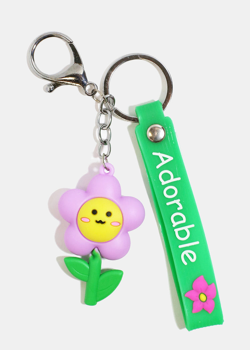 Spring Flower Keychain Purple ACCESSORIES - Shop Miss A
