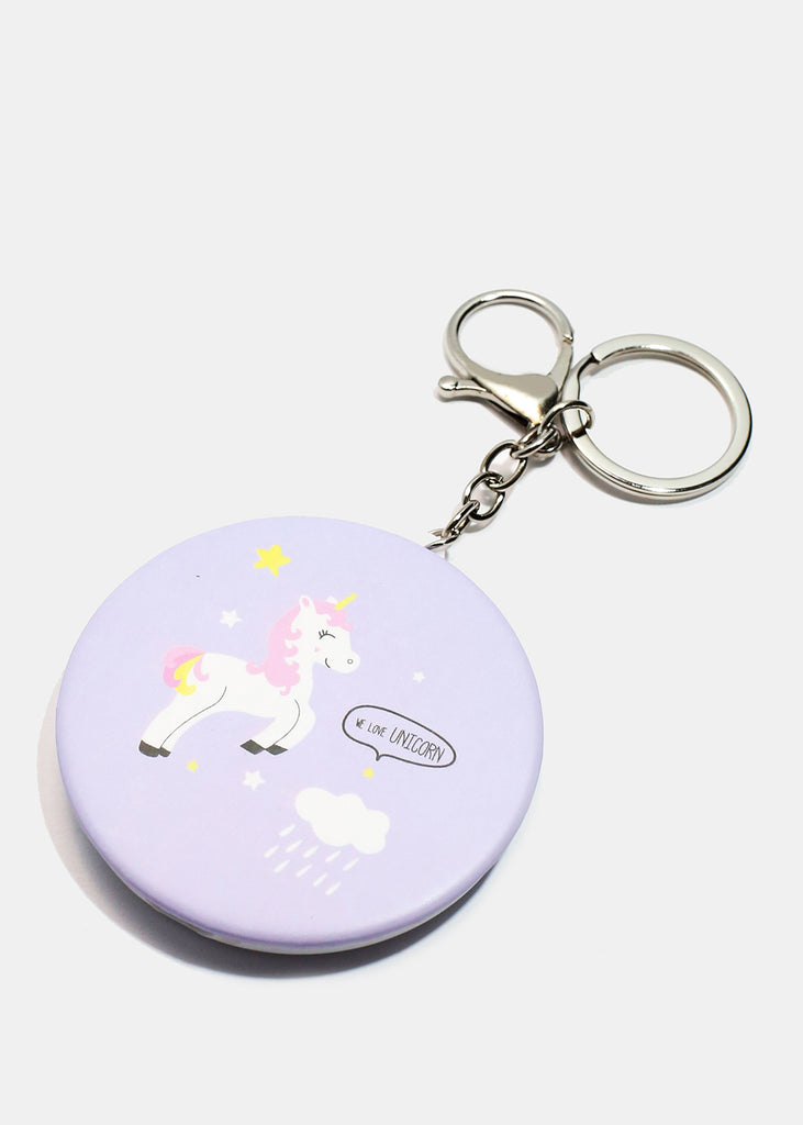 Unicorn Keychain Mirror Purple ACCESSORIES - Shop Miss A