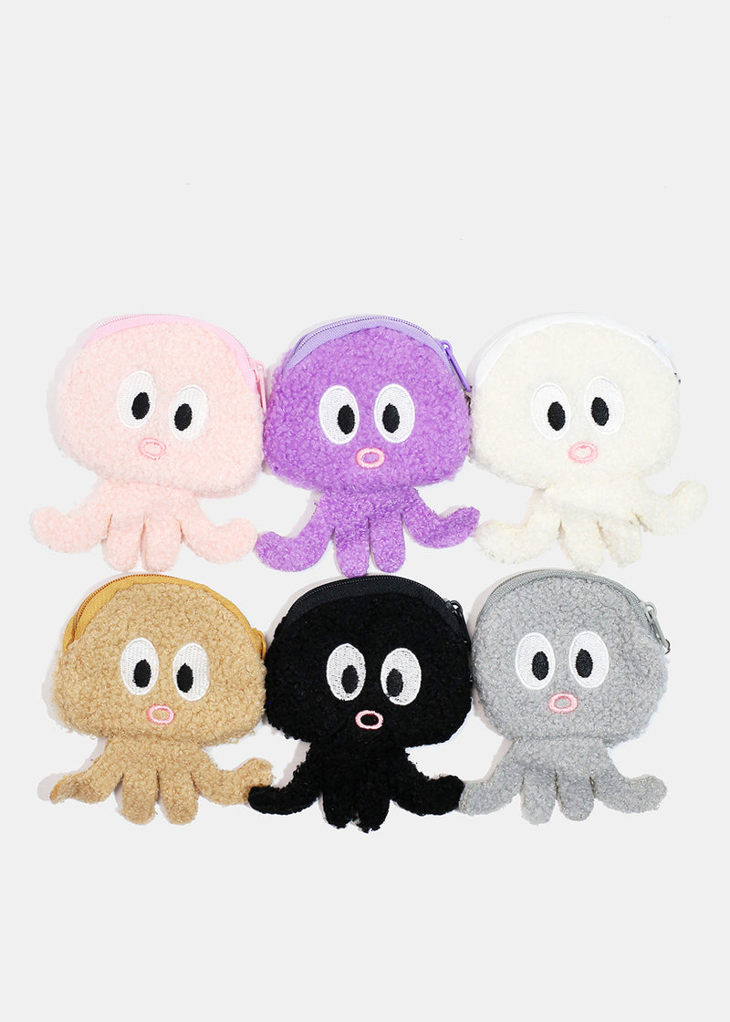 Furry Octopus Coin Pouch  ACCESSORIES - Shop Miss A