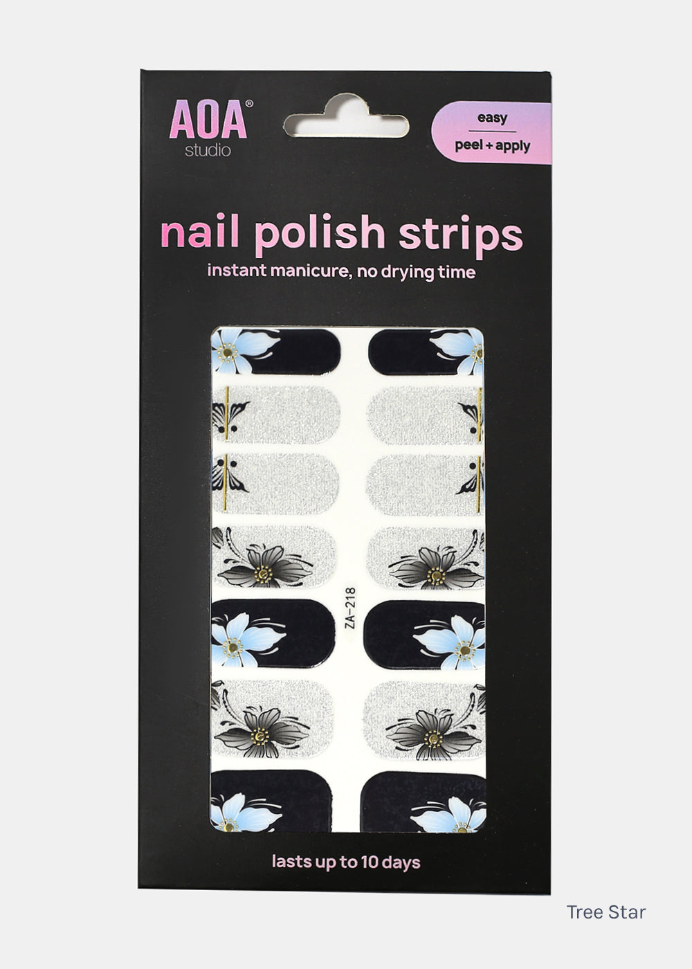 AOA Nail Polish Strips: Tree Star