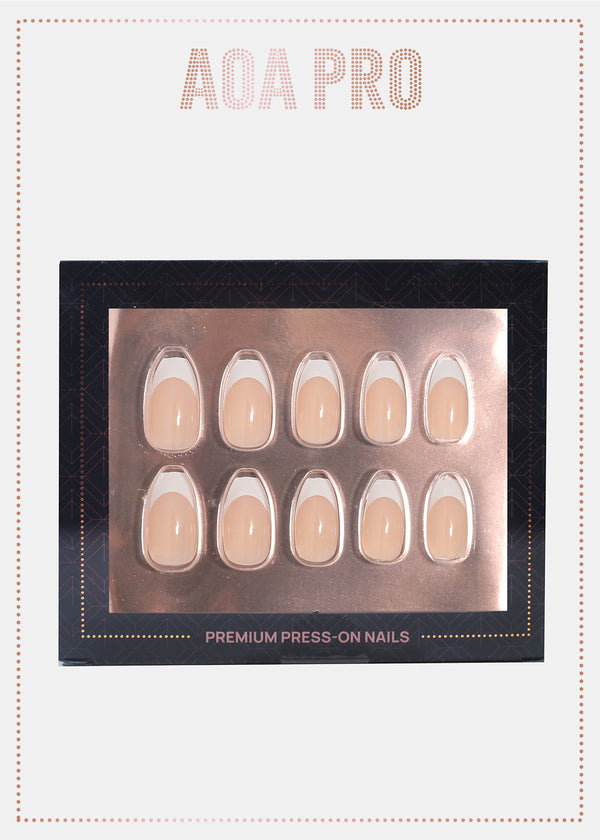 AOA Pro Press-On Nails: French Short  NAILS - Shop Miss A