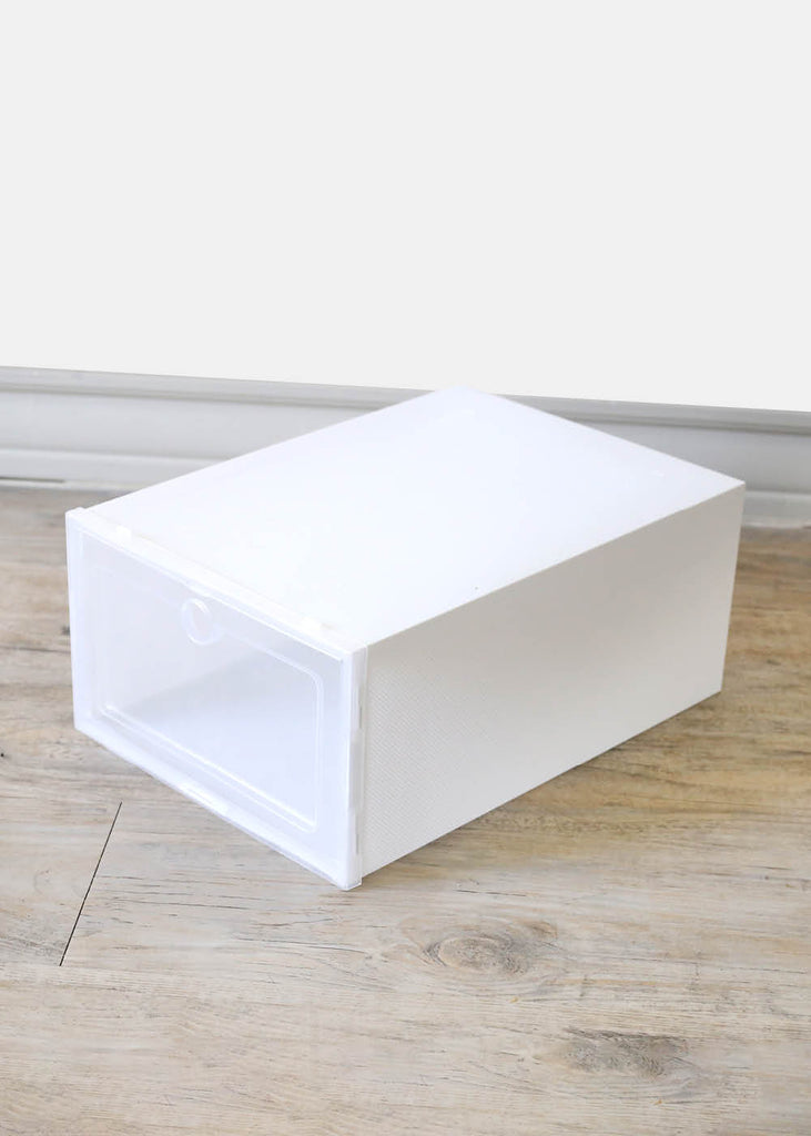 Official Key Items Stackable Shoe Storage Boxes White Single LIFE - Shop Miss A