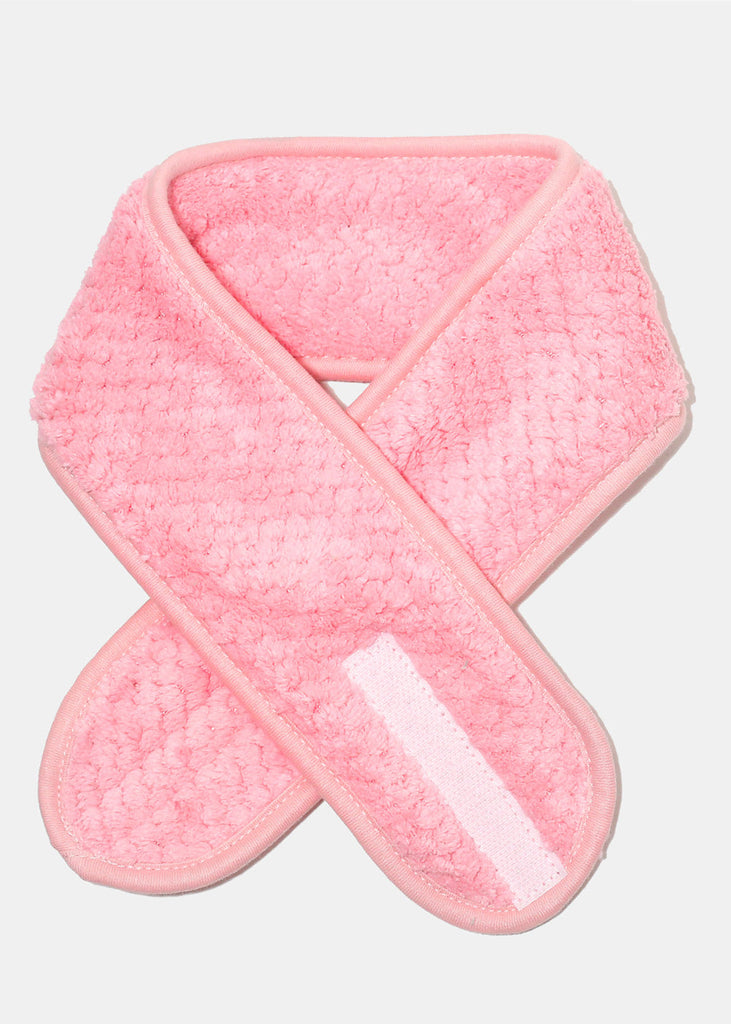 A+ Microfiber Plush Spa Headband Pink COSMETICS - Shop Miss A