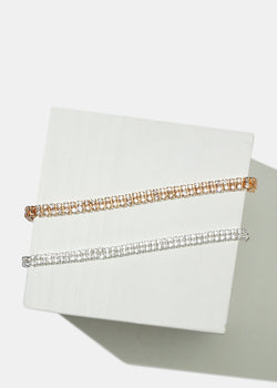 Sparkly Rhinestone-Studded Bracelet  JEWELRY - Shop Miss A