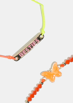 2-Piece "BESTIES" & Butterfly Bracelets  JEWELRY - Shop Miss A