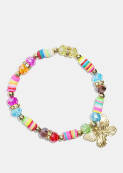 Colorful Beaded Charm Bracelet Butterfly JEWELRY - Shop Miss A